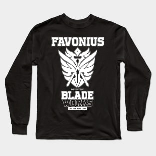 Genshin Impact Favonius Blade Works- White Long Sleeve T-Shirt